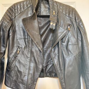 Women's Black Leather Jacket